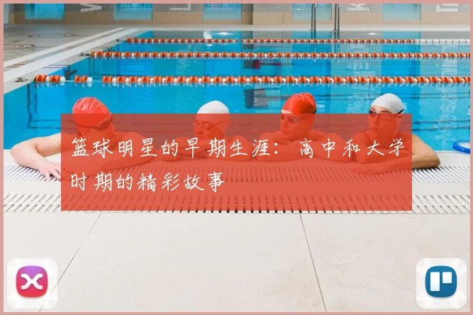 篮球明星的早期生涯:高中和大学时期的精彩故事